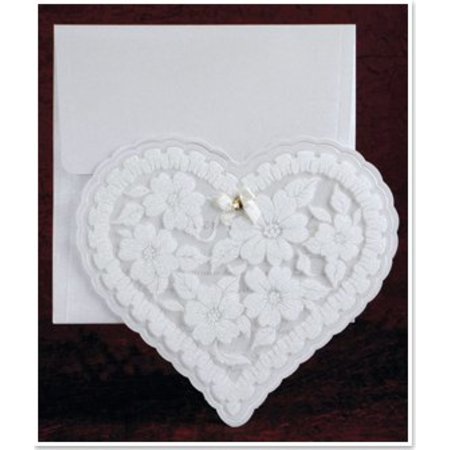 BASTELSETS / CRAFT KITS: Exclusivo tarjetas corazón Edele con papel de aluminio y brillo