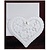 BASTELSETS / CRAFT KITS: NOVO: Exclusivo coração cartões Edele com papel alumínio e brilho