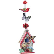 Gestantzte A4 3D sheet, vintage bird house