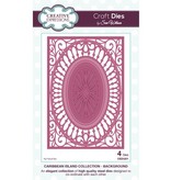 Creative Expressions Creatieve uitingen, stempelen en embossing stencil, decoratieve frame achtergrond