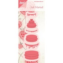 Joy Crafts, stamping - and embossing stencil, cake