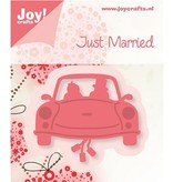 Joy!Crafts und JM Creation Alegría Oficios, estampar - y la plantilla de estampado, coche de la boda