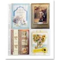 1 Klarsichthülle pour 8 cartes de voeux A6, sans couvercle