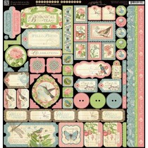 papier Designer, 30,5 x 30,5 cm Stickerbogen