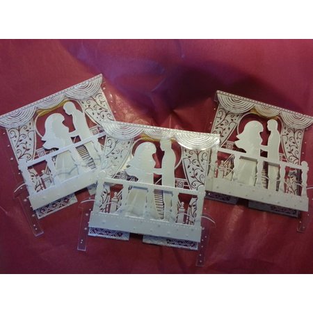 BASTELSETS / CRAFT KITS: ExclusivePop-Up Cartões de casamento pano de fundo