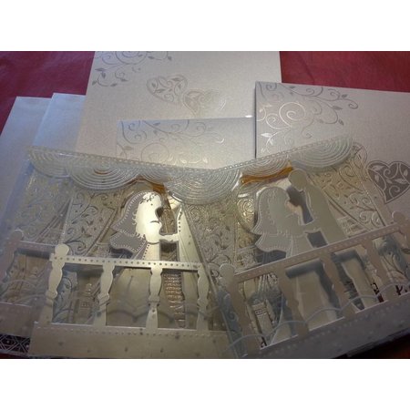 BASTELSETS / CRAFT KITS: ExclusivePop-Up Cartões de casamento pano de fundo