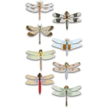 Luxe autocollant 3D libellule, dimensions