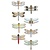 Embellishments / Verzierungen Luxury 3D sticker dragonfly, dimensional