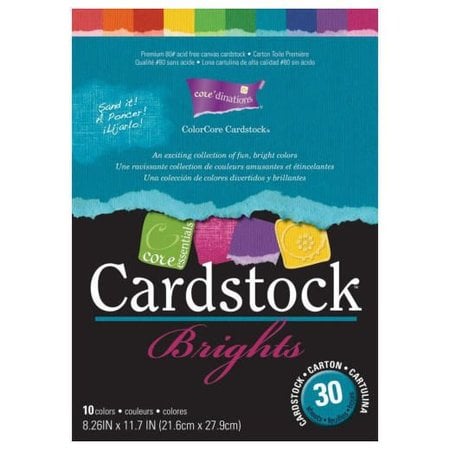 DESIGNER BLÖCKE  / DESIGNER PAPER Colorcore cartolina, A4, 30 folhas, Brights