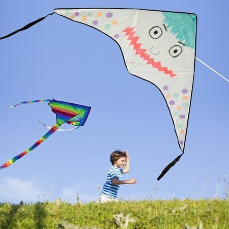 Kinder Bastelsets / Kids Craft Kits 2 grandi aquiloni di nylon per la pittura e la decorazione!