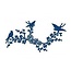 Tattered Lace Stempelen en ponsen template, flarden Lace Oriental Bluebird