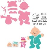 Marianne Design Marianne Design, estampage et gaufrage pochoir, Collectables - Baby de Eline