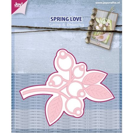 Joy!Crafts und JM Creation Joy Crafts, Stanz - und Prägeschablone, Spring Love, Blumen/Beeren