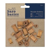22 Mini nostalgische houten spoelen