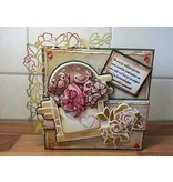 Precious Marieke Stampaggio e goffratura stencil, Marieke preziosa, Romanticismo, rosa rampicante