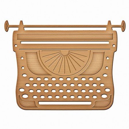 Spellbinders und Rayher Spellbinders, punching and embossing template Writing Machine