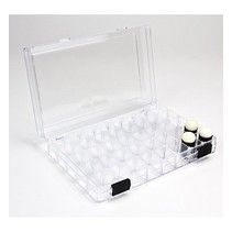 Plastik-Box + 3 Schwamm Tupfpinsel