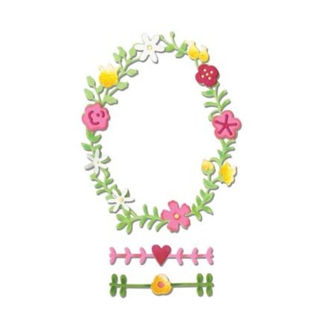 Sizzix Coupe et de gaufrage Sizzix pochoirs, Printemps Wreath