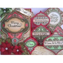 JUSTITE, rubber stamp, Christmas motifs - only 1 in stock!