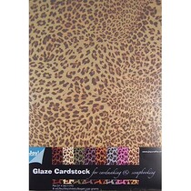 Mønstret papir - Glaze karton Dyr Design