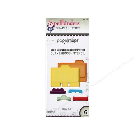 Spellbinders und Rayher Spellbinders, socos e estampagem modelo, Address Book