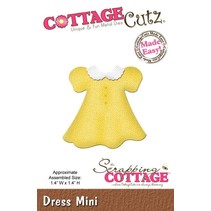 Corte y estampado en relieve plantillas CottageCutz, Mini vestido