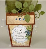 Heartfelt Creations aus USA HEARTFELT selo, ramo romântico com folhas + Texto