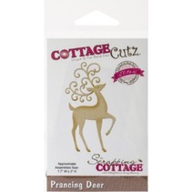 Skæring og prægning stencils CottageCutz, rensdyr