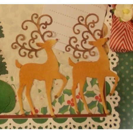 Cottage Cutz Cutting and embossing stencils CottageCutz, reindeer