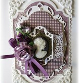 Spellbinders und Rayher Punch - en embossing stencil, Nestabilities decoratieve Labels Twenty-Eight