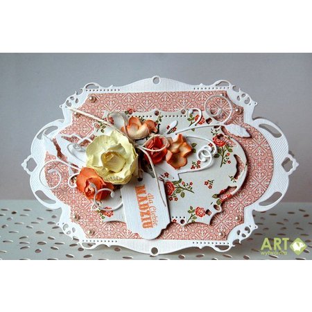 Spellbinders und Rayher Punch - en embossing stencil, Nestabilities decoratieve Labels Twenty-Eight