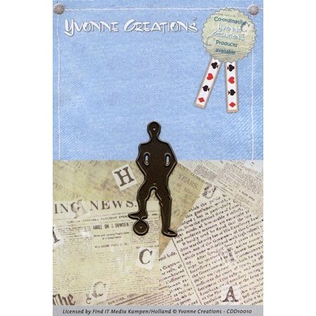 Yvonne Creations Punching and embossing template, theme: Footbal