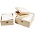 Objekten zum Dekorieren / objects for decorating 3 boîtes en bois avec du carton