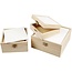 Objekten zum Dekorieren / objects for decorating 3 scatole di legno con cartone