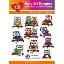 Easy 3D Toppers - sweet owl