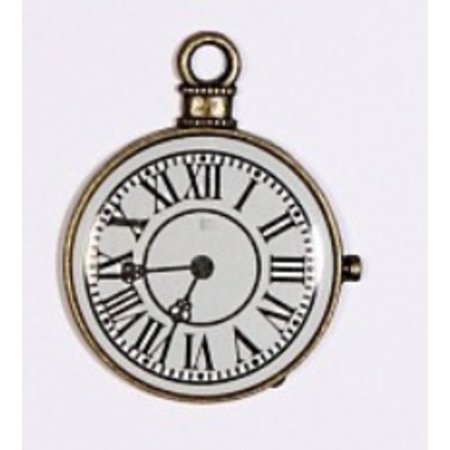 Embellishments / Verzierungen 1 Mini Antiquités, vintage clock