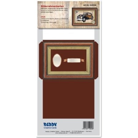 KARTEN und Zubehör / Cards cartes de Picture Frame marron imprimés