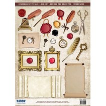 Die cut sheets with accessories from card stock, A4