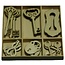 Objekten zum Dekorieren / objects for decorating Ornamento legno Box chiave e serratura parti 30