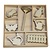 Objekten zum Dekorieren / objects for decorating Box Botanisk Sommer, haveudstyr 35 Dele