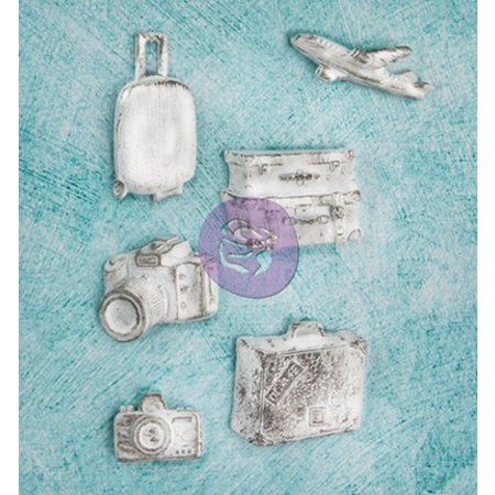 Prima Marketing und Petaloo Coleção resina Explorar para scrapbooking, colagens e muito mais!