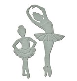Spellbinders und Rayher Spellbinders, ponsen en embossing sjabloon, Tiny Dancers