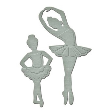 Spellbinders und Rayher Spellbinders, ponsen en embossing sjabloon, Tiny Dancers