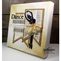 Spellbinders, stansning og prægning skabelon, Tiny Dancers