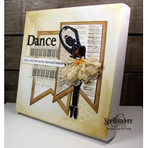 Spellbinders, troquelado y estampado en relieve plantilla, Tiny Dancers