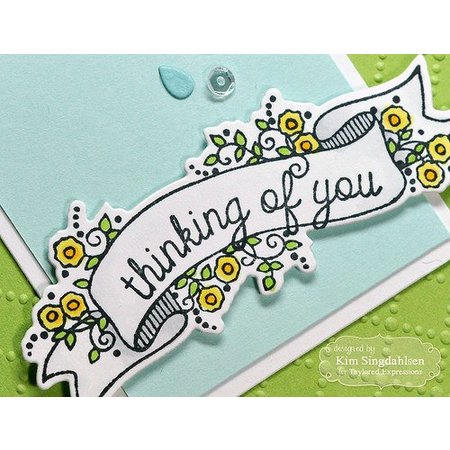 Taylored Expressions Stempel Banner + Text + Stanzschablone