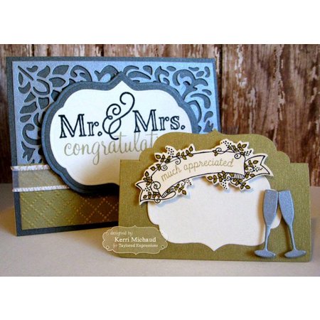 Taylored Expressions Stamp banner + text + punch template