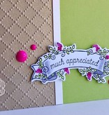 Taylored Expressions Stempel Banner + Text + Stanzschablone