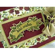 Stempel banner + tekst + slag mal