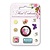 Embellishments / Verzierungen Dekorative Brads mit Blumenmotive und Schmetterlinge, 10 Stück